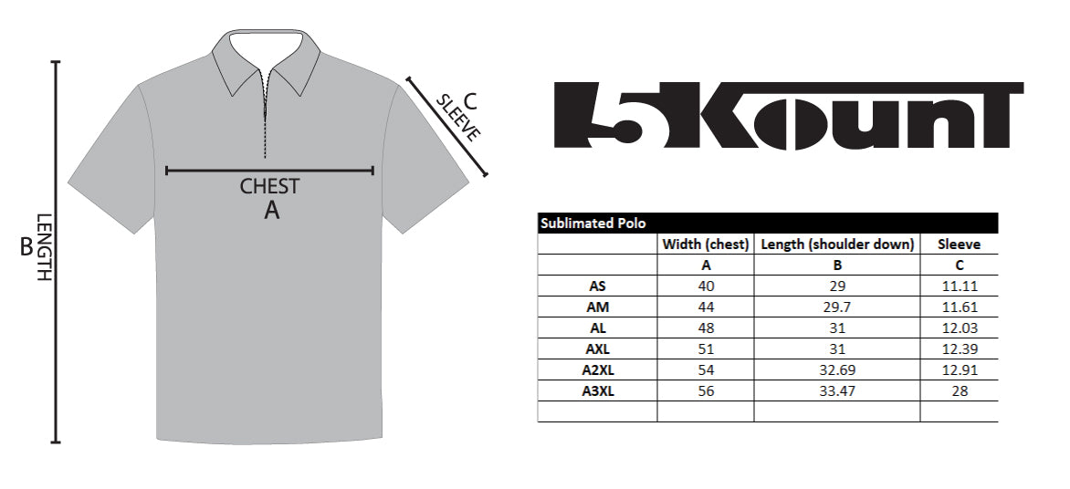 NVOT Wrestling Sublimated Polo - 5KounT