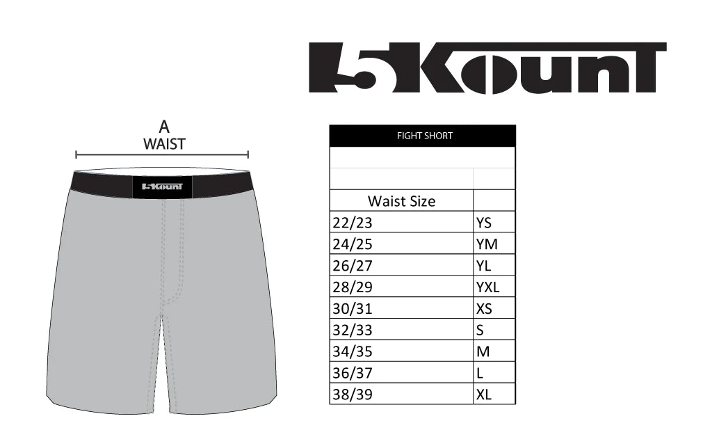 No Escape Wrestling Academy Sublimated Fight Shorts - Red/Black - 5KounT2018