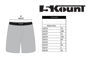 New Sublimated Fight Shorts - 5KounT2018