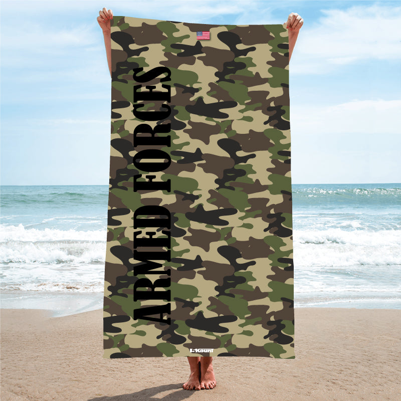Military Sublimated Beach Towel - 5KounT2018