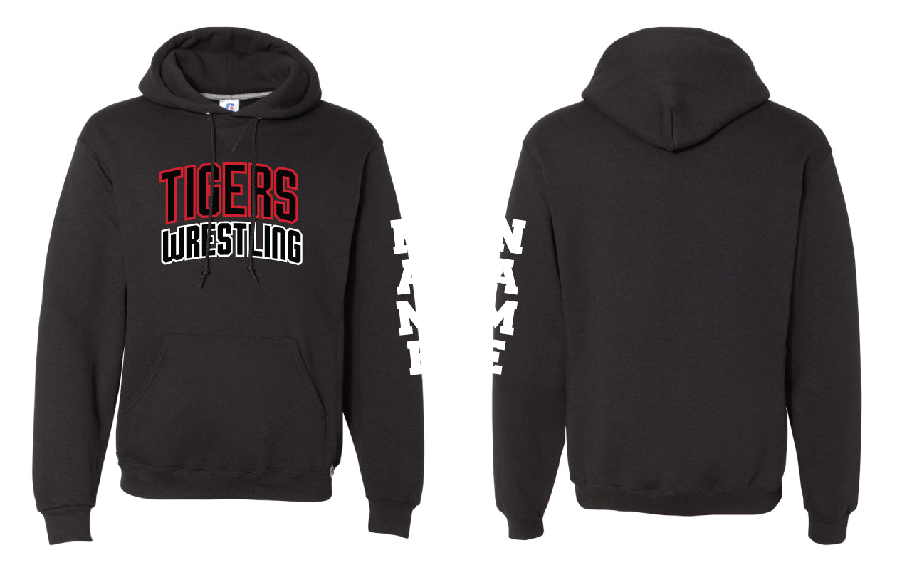 Tyngsborough Youth/Rec Team Wrestling Russell Athletic Cotton Hoodie - Black - 5KounT2018