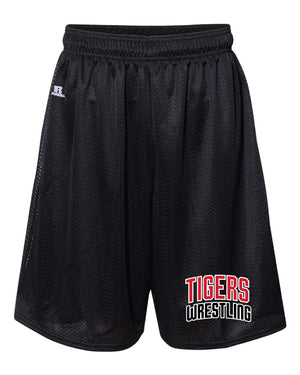 Tyngsborough Youth/Rec Team Wrestling Russell Athletic  Tech Shorts - Black - 5KounT2018