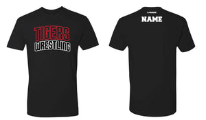 Tyngsborough Youth/Rec Team Wrestling Cotton Crew Tee - White/Grey/Cardinal/Black - 5KounT