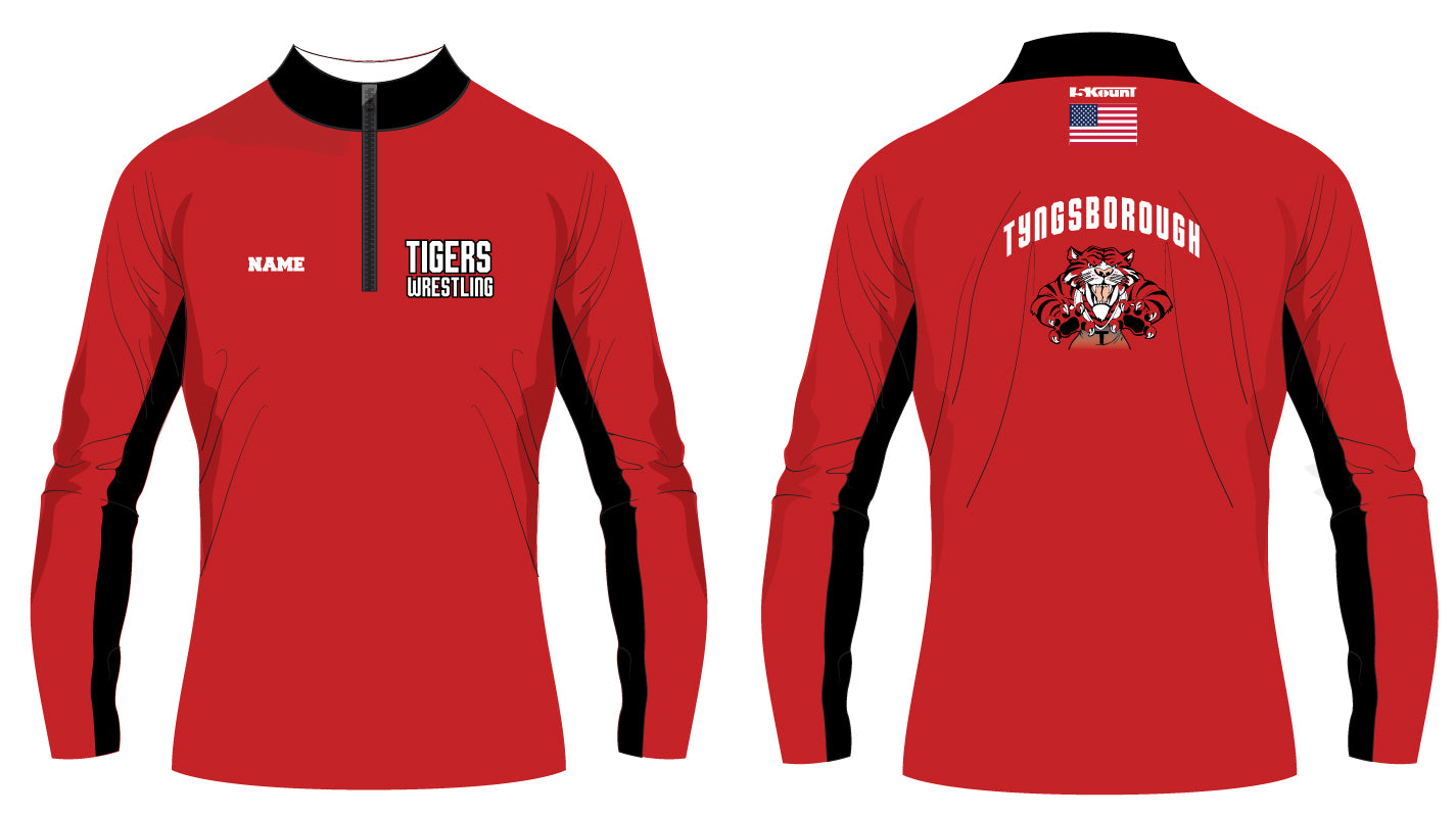 Tyngsborough Youth/Rec Team Wrestling Sublimated Quarter Zip - 5KounT