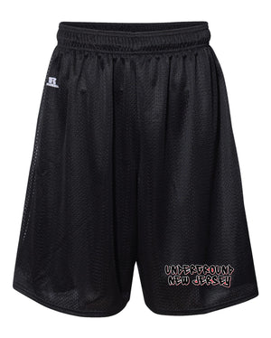NJ Underground Wrestling Club Russell Athletic  Tech Shorts - Black - 5KounT2018