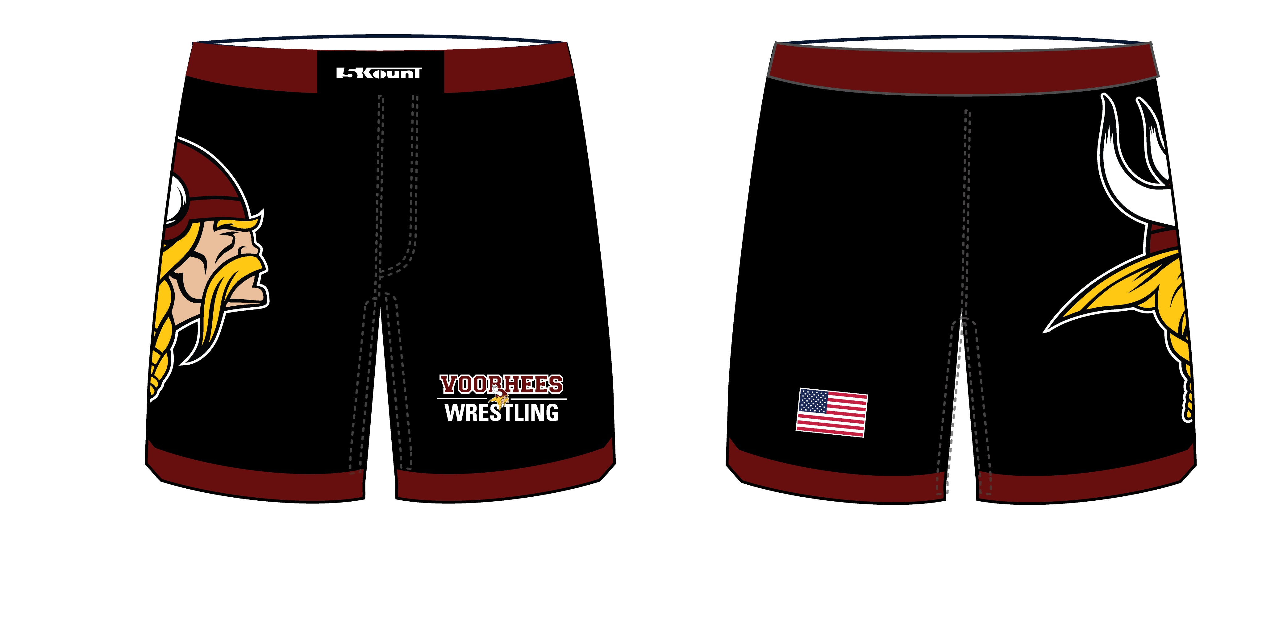 Voorhees Wrestling Sublimated Fight Shorts - 5KounT2018