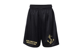 Arlington Wrestling Russell Athletic Tech Shorts - Black - 5KounT2018