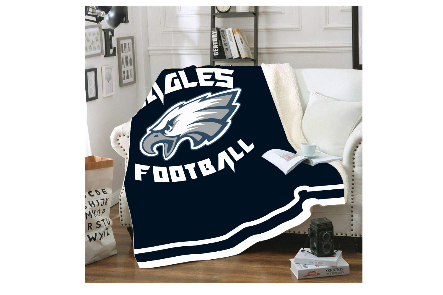 Wethersfield Eagles Football Sublimated Blanket - 5KounT