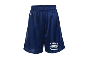 Wethersfield Eagles Football Russell Athletic Tech Shorts - Navy - 5KounT