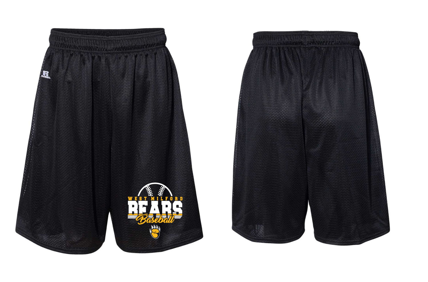 West Milford Baseball Athletic Shorts - Black