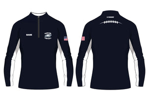 Wethersfield Eagles Football Sublimated Quarter Zip - 5KounT