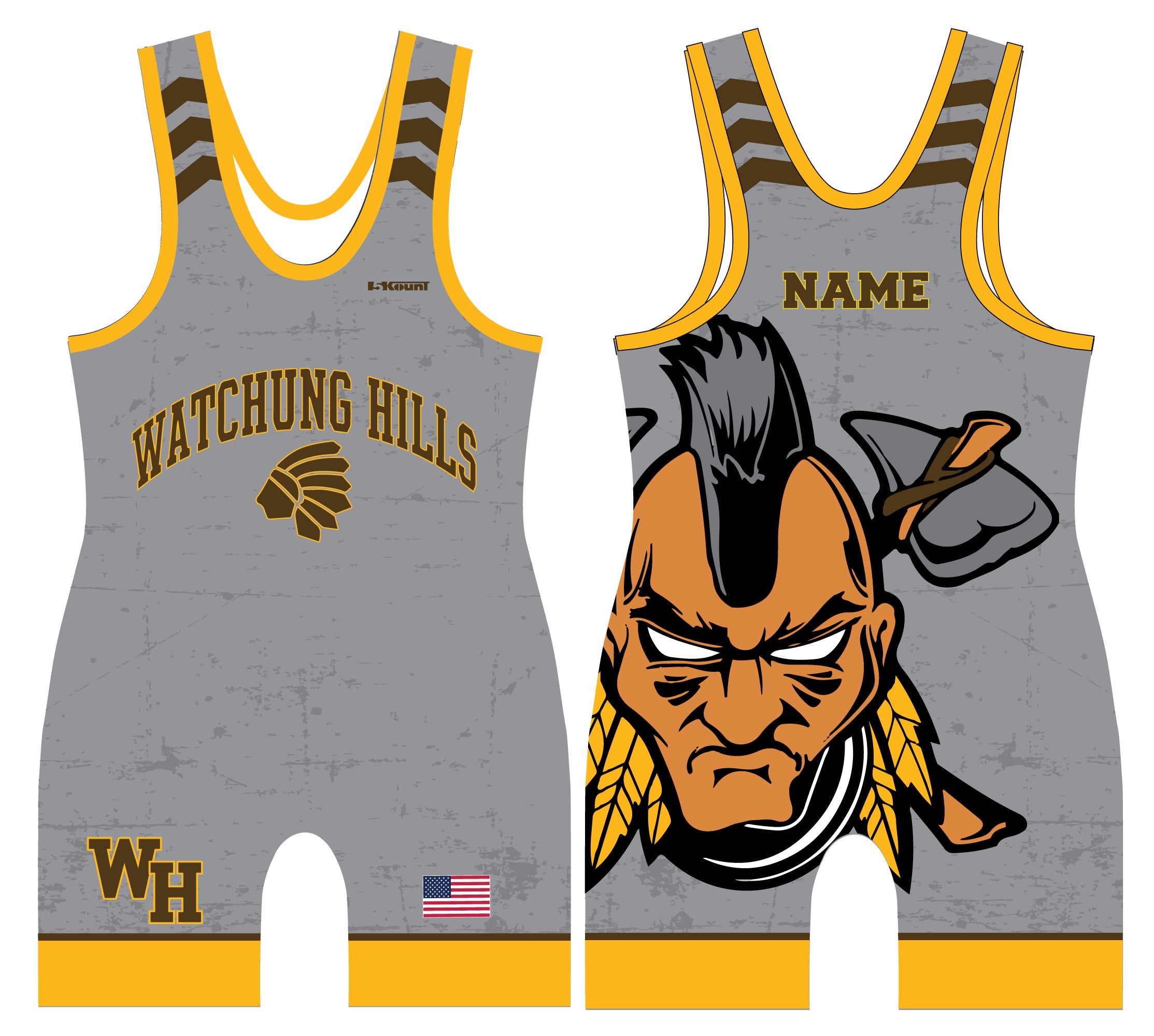 Watchung Hills Wrestling "Offseason Competition" Men's Singlet - 5KounT2018