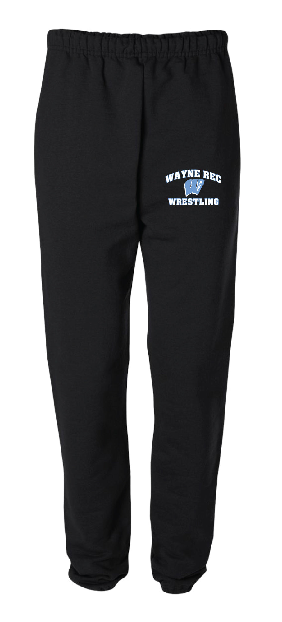 Wayne Rec Wrestling Cotton Sweatpants - Black - 5KounT2018