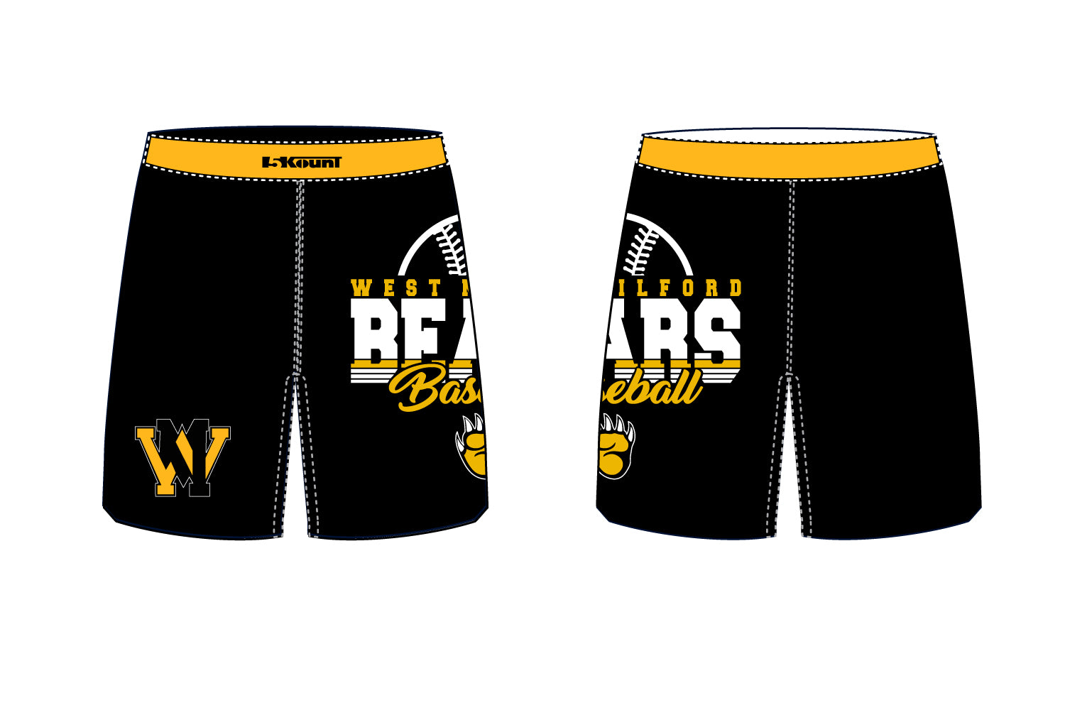 West Milford Baseball Sublimated Shorts