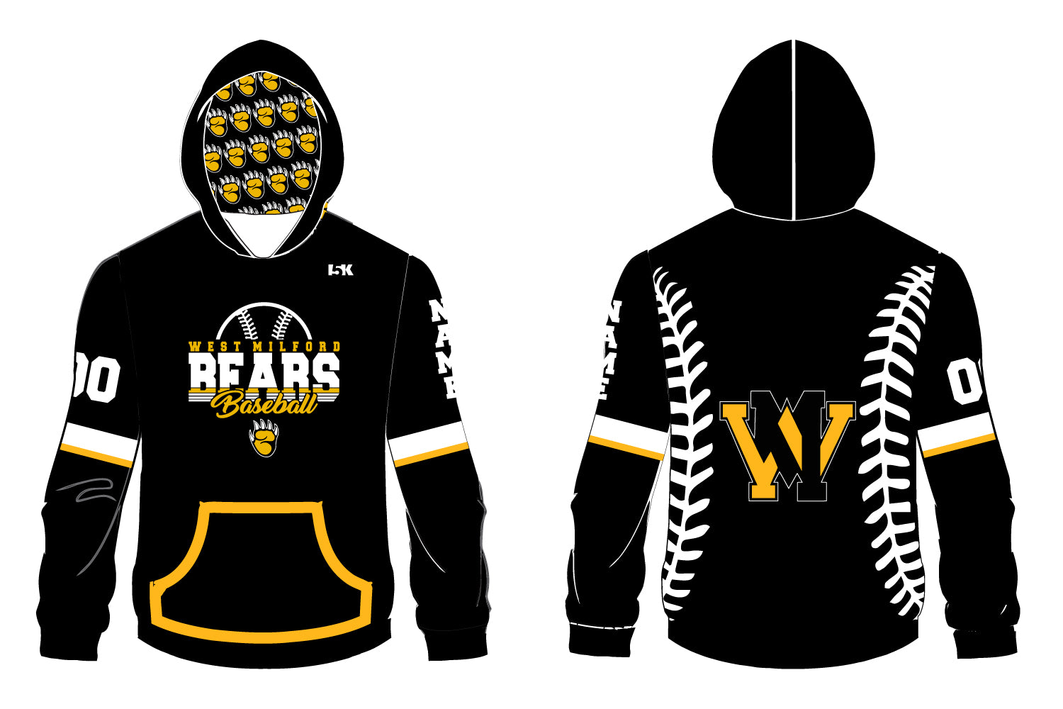 West Milford Baseball Sublimated Hoodie