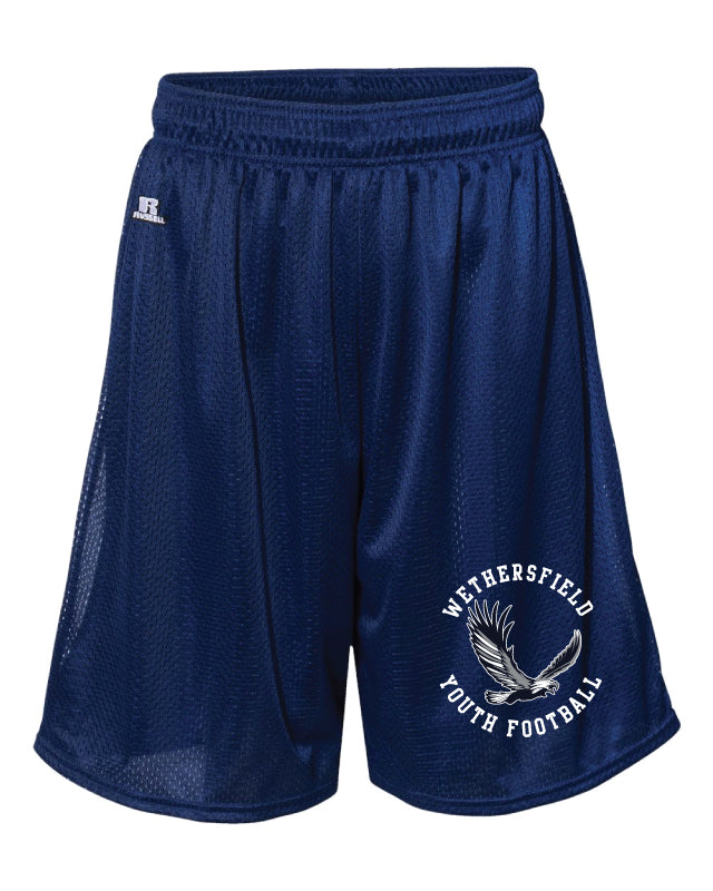 Wethersfield Eagles Football Russell Athletic Tech Shorts Navy - 5KounT2018