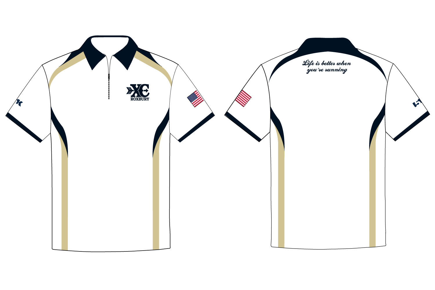 Roxbury Cross Country  Sublimated Polo Shirt - 5KounT