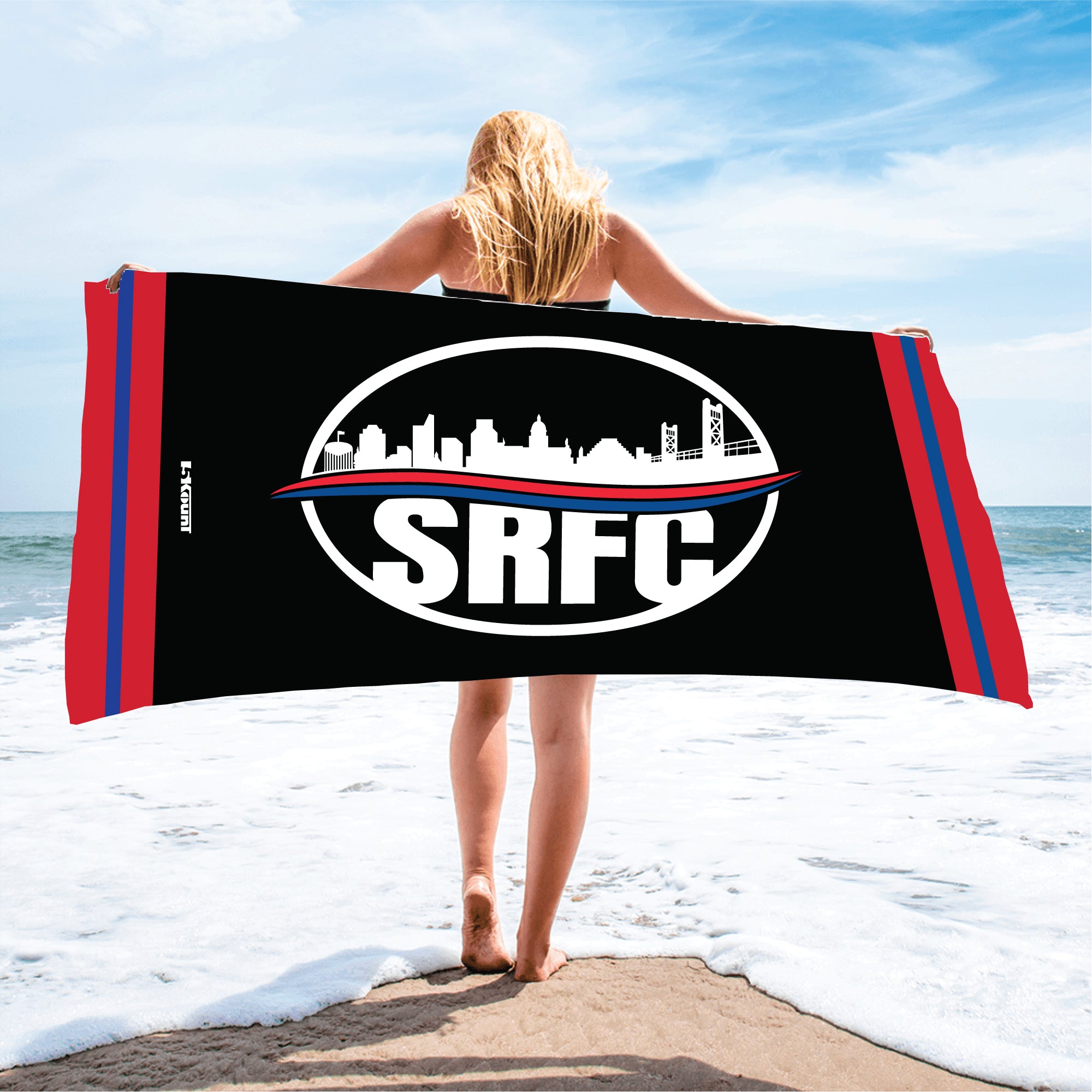 SRFC Sublimated Beach Towel - 5KounT