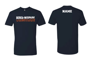 Berea Midpark Wrestling Cotton Crew Tee - Navy - 5KounT