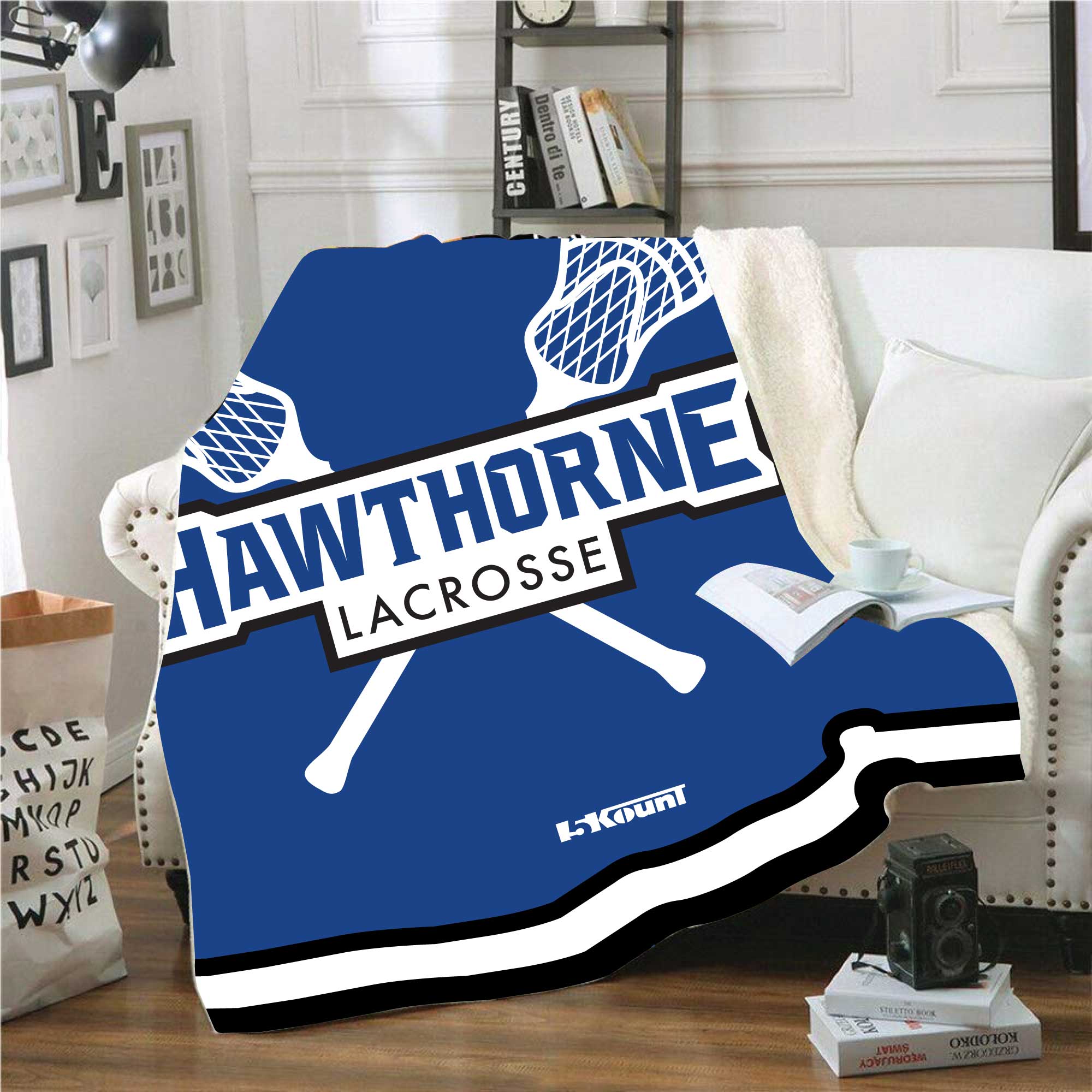 Hawthorne Lacrosse Sublimated Blanket