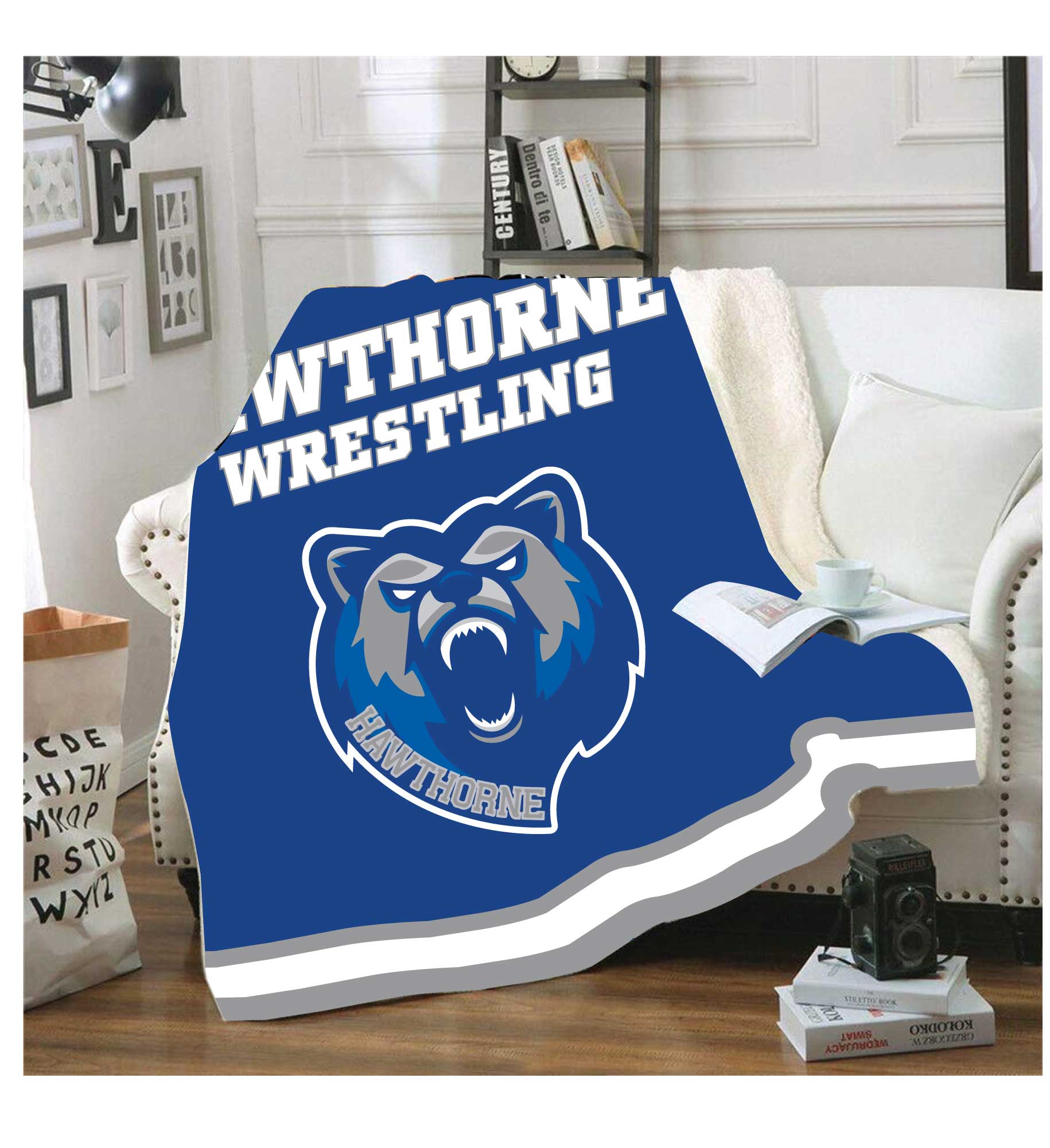 Hawthorne Wrestling Sublimated Blanket