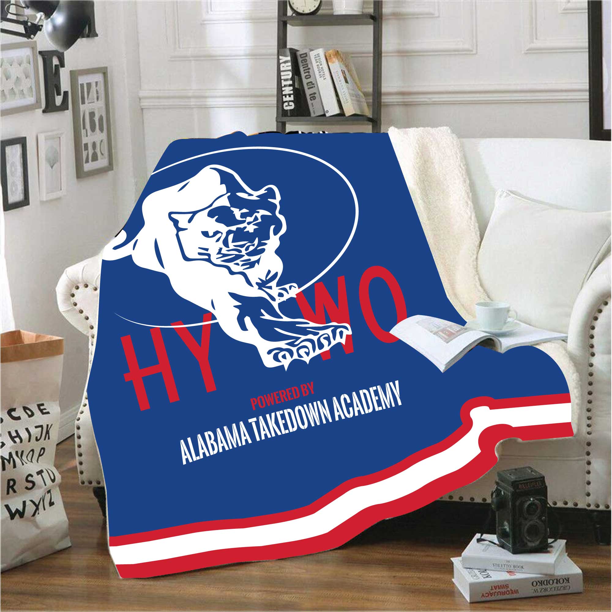 Huntsville Wrestling Sublimated Blanket
