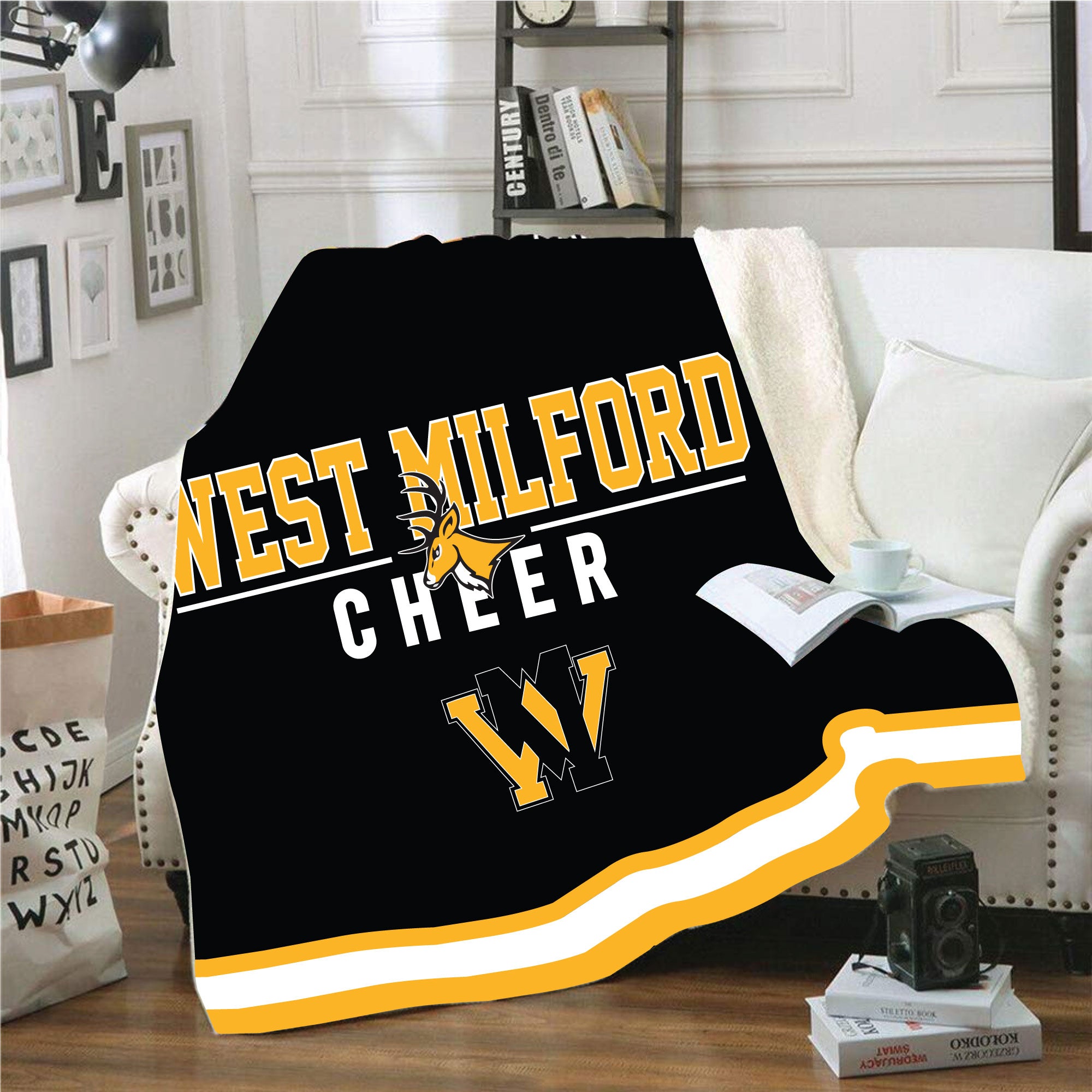 West Milford Highlanders Cheer Sublimated Blanket