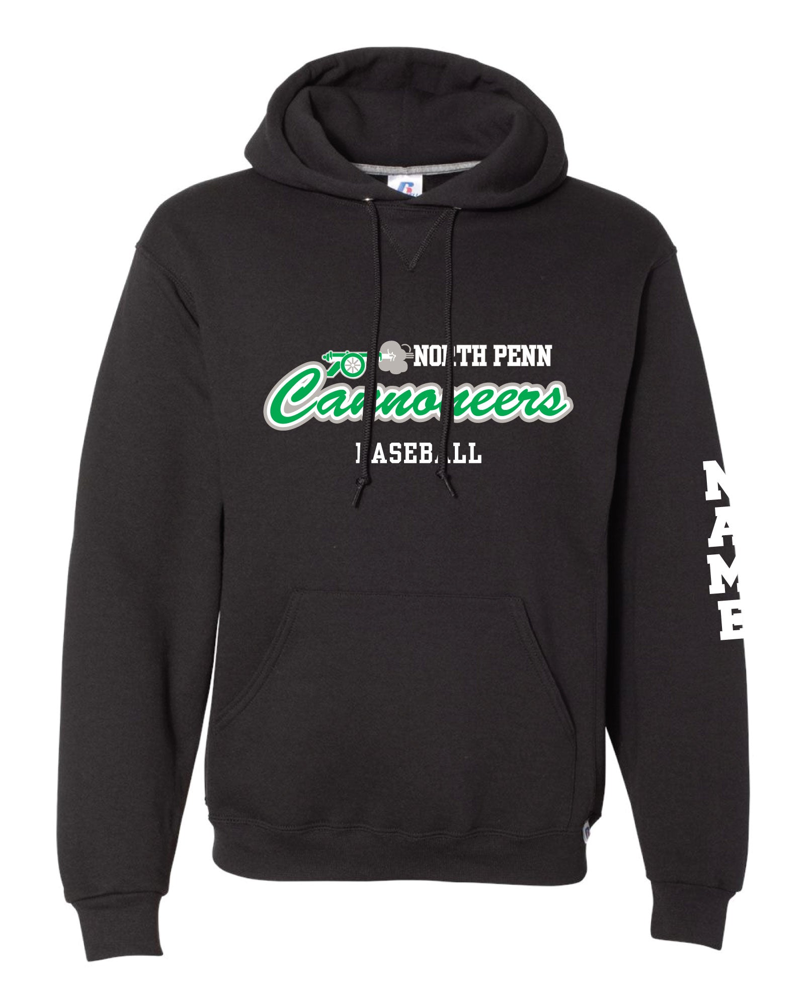 North Penn Cannoneers Baseball Cotton Hoodie - Black