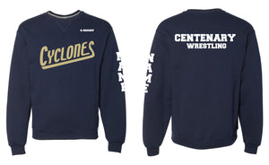 Centenary Wrestling Russell Athletic Cotton Crewneck Sweatshirt - Navy - 5KounT2018
