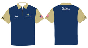 Centenary Wrestling Sublimated Polo Navy Blue/Gold - 5KounT2018