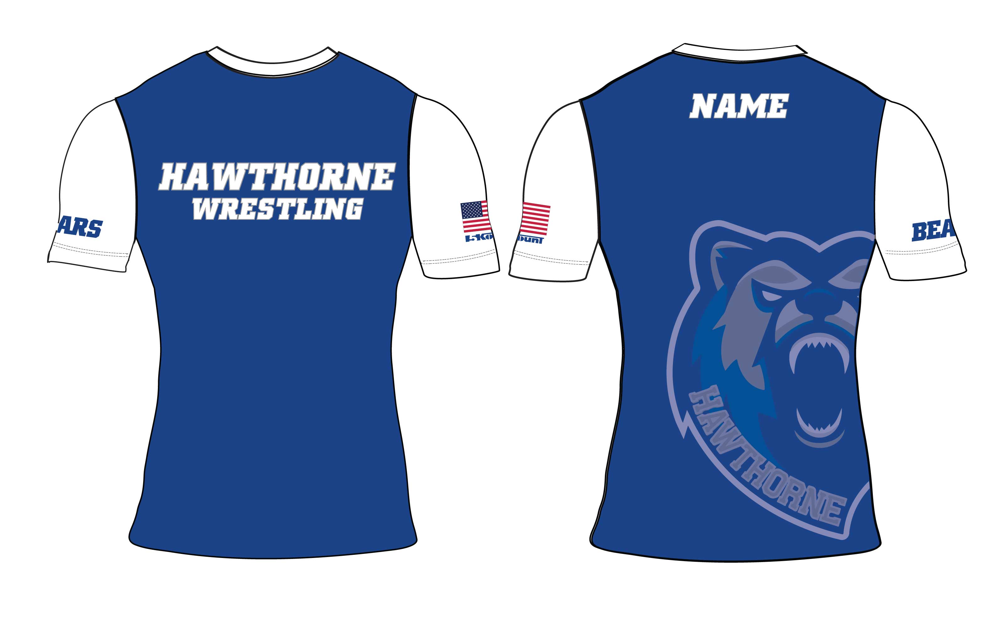 Hawthorne Wrestling Sublimated Compression Shirt