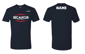 Secaucus Football Cotton Crew Tee - White/Gray/Navy - 5KounT2018