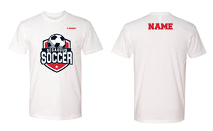 Secaucus Soccer Cotton Crew Tee - White/Gray/Navy - 5KounT2018