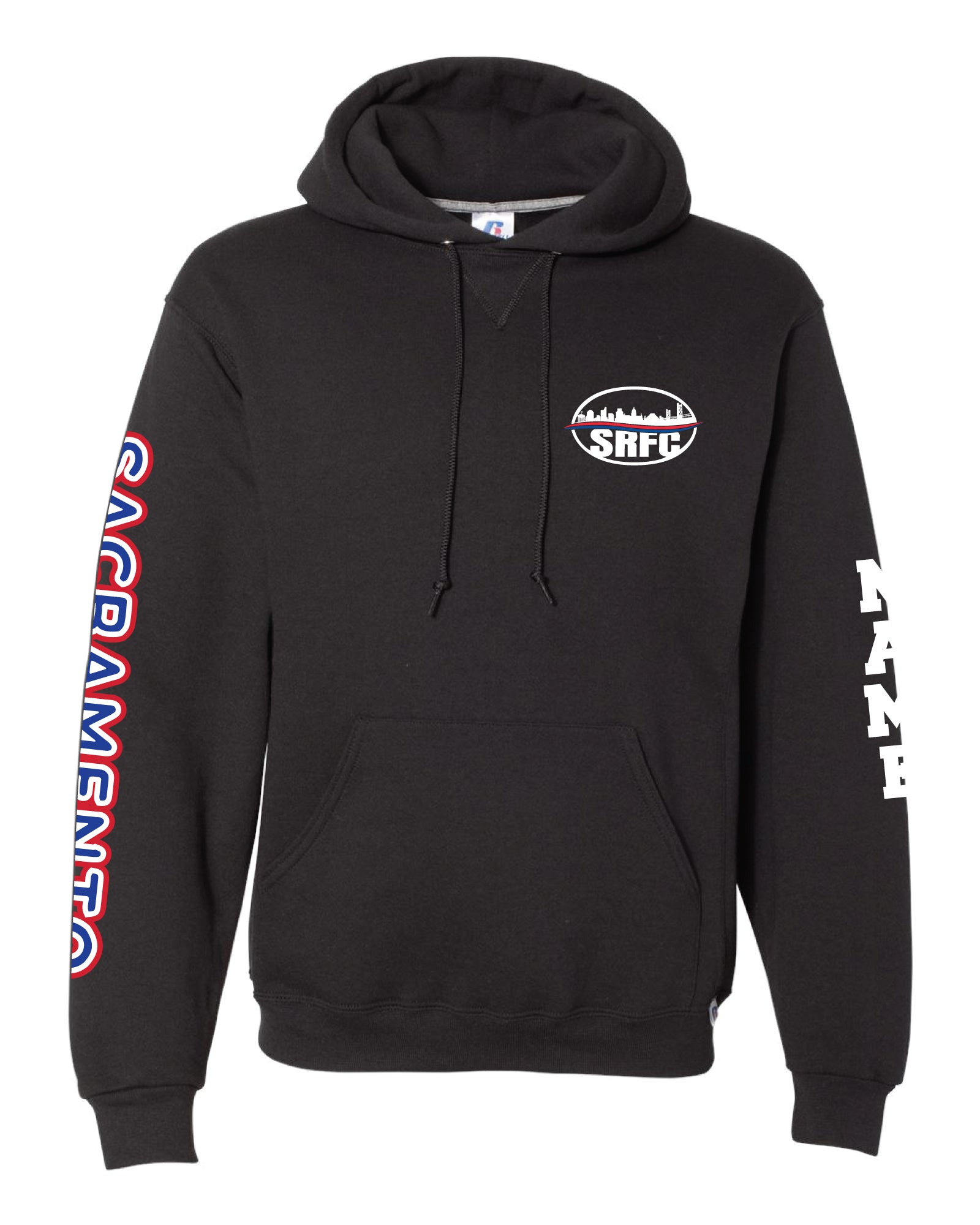 SRFC Russell Athletic Cotton Hoodie - Black - 5KounT