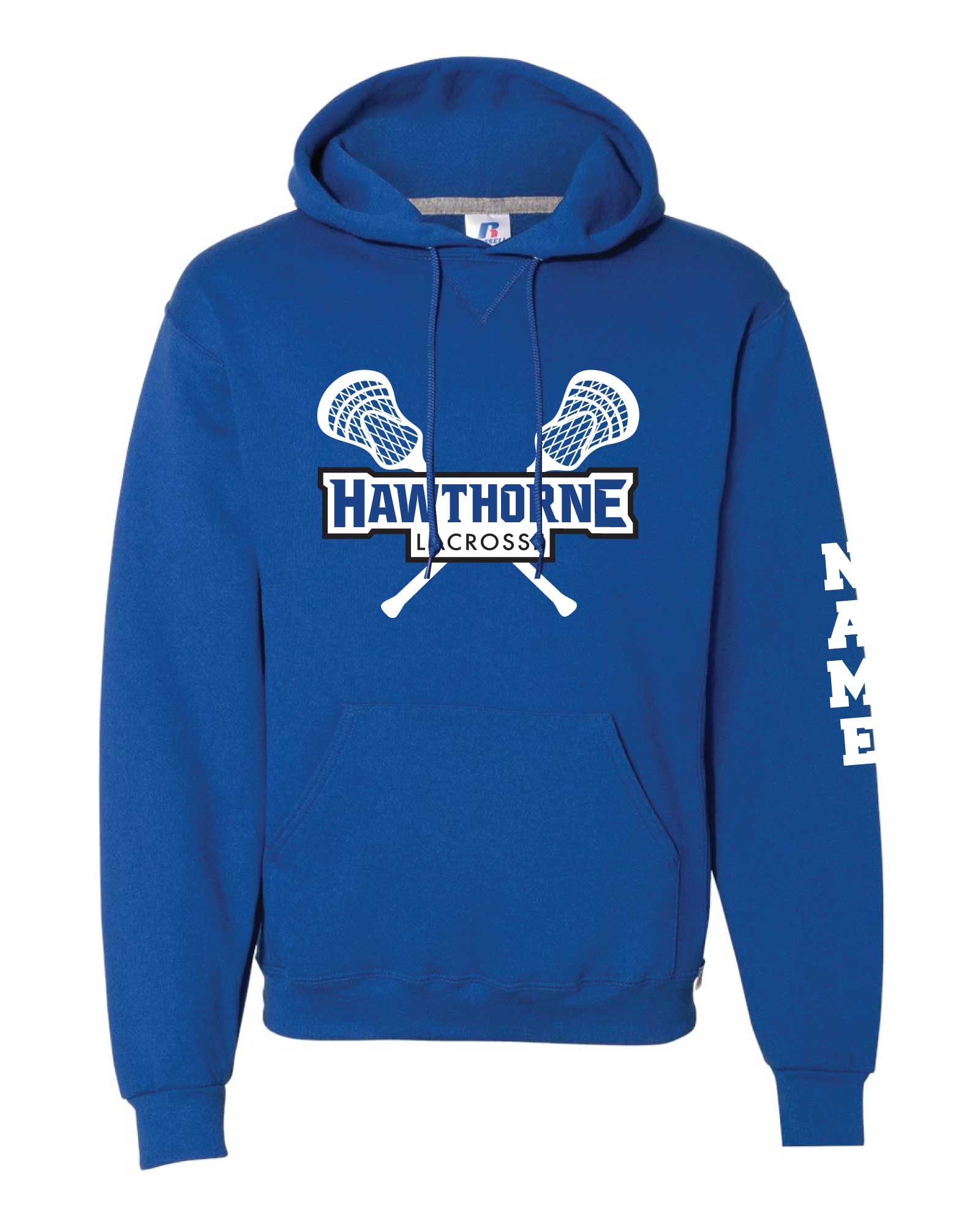 Hawthorne Lacrosse Cotton Hoodie - Royal
