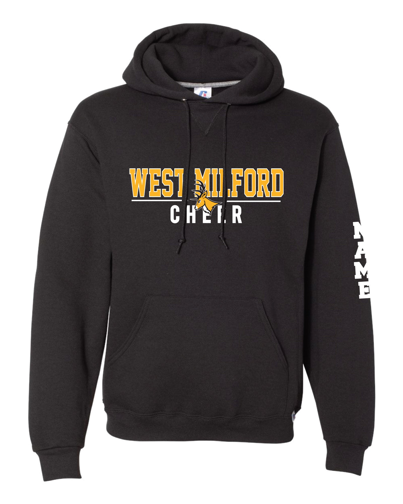 West Milford Highlanders Cheer Cotton Hoodie - Black