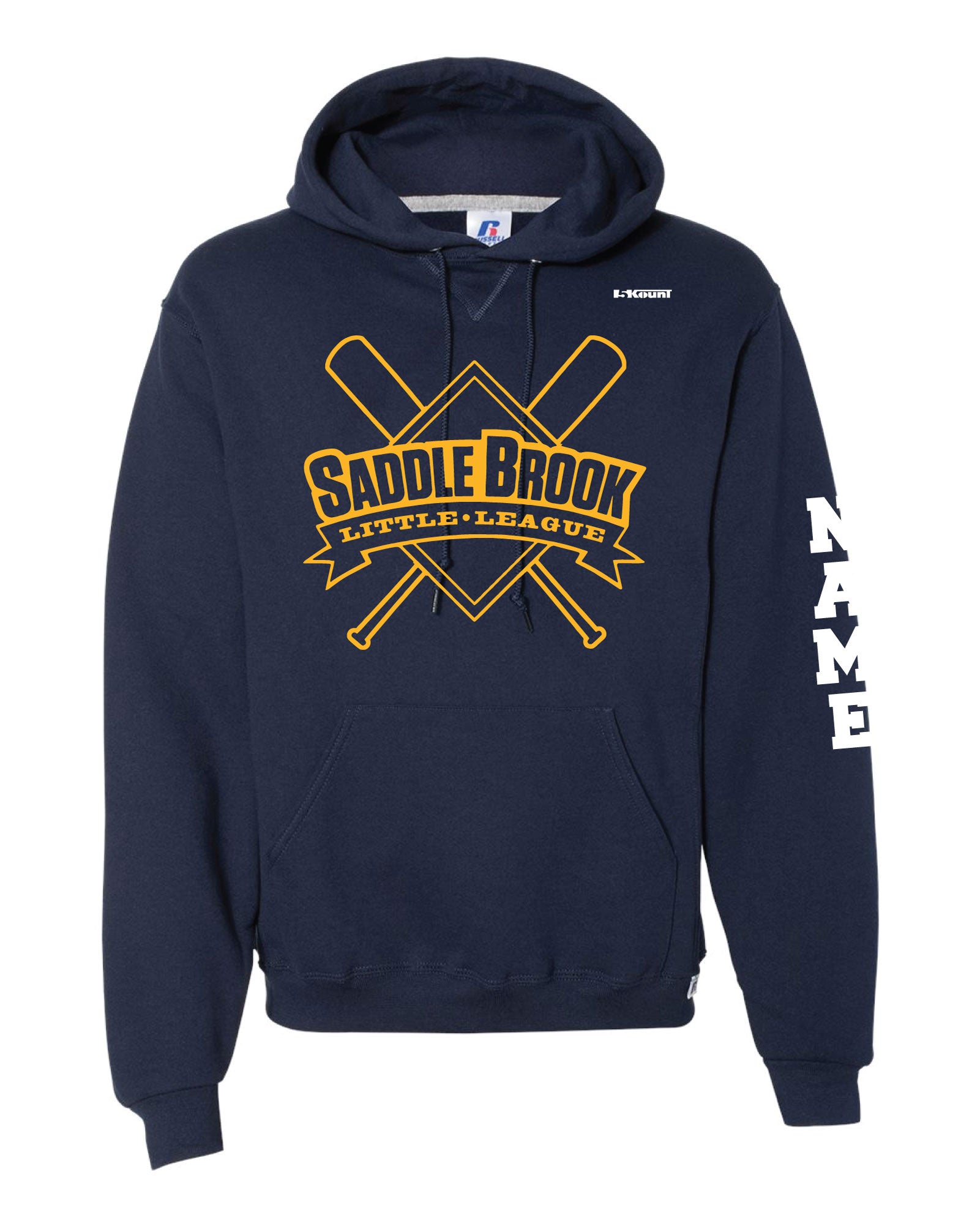 Saddle Brook Baseball Cotton Hoodie - Navy - 5KounT