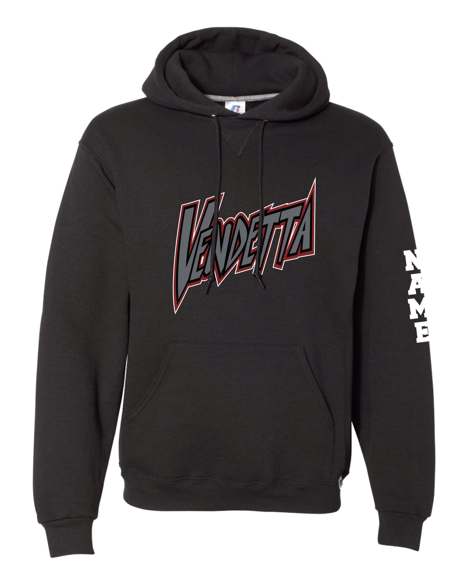 Vendetta Softball Cotton Hoodie - Black