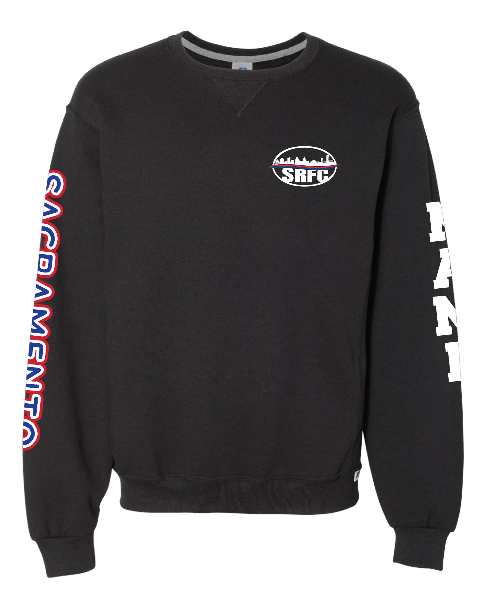 SRFC Russell Athletic Cotton Crewneck Sweatshirt - Black - 5KounT