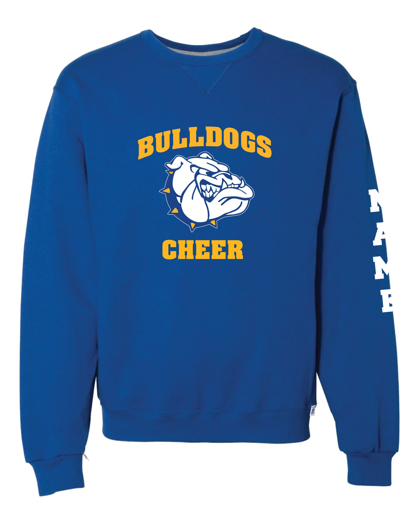 BBYC Bulldogs Cheer Cotton Crewneck Sweatshirt - Royal Blue