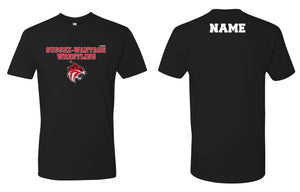 Sussex-Wantage Wrestling Cotton Crew Tee - Black - 5KounT