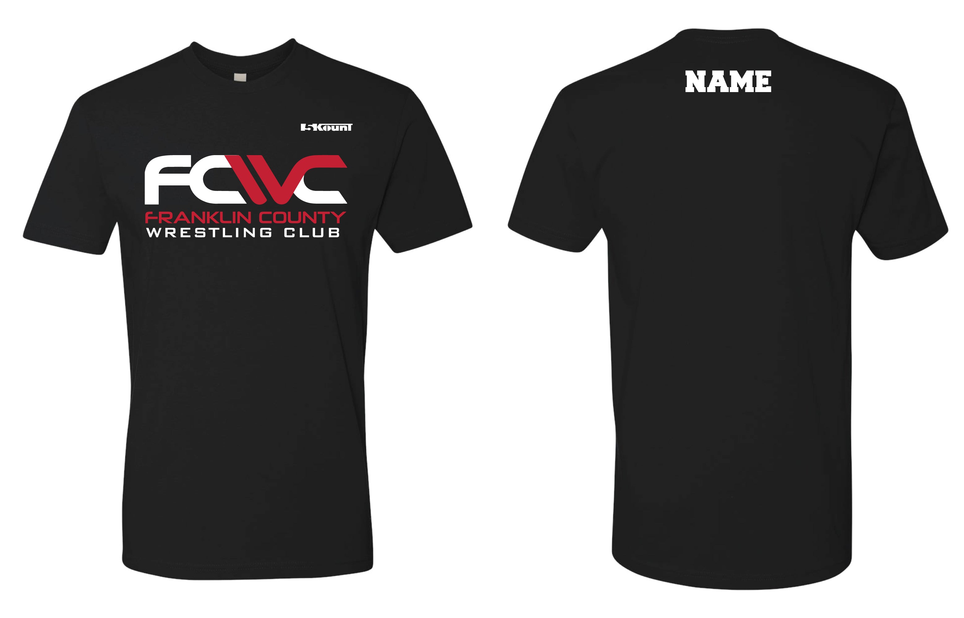 Eagles Wrestling Cotton Crew Tee - Black - 5KounT