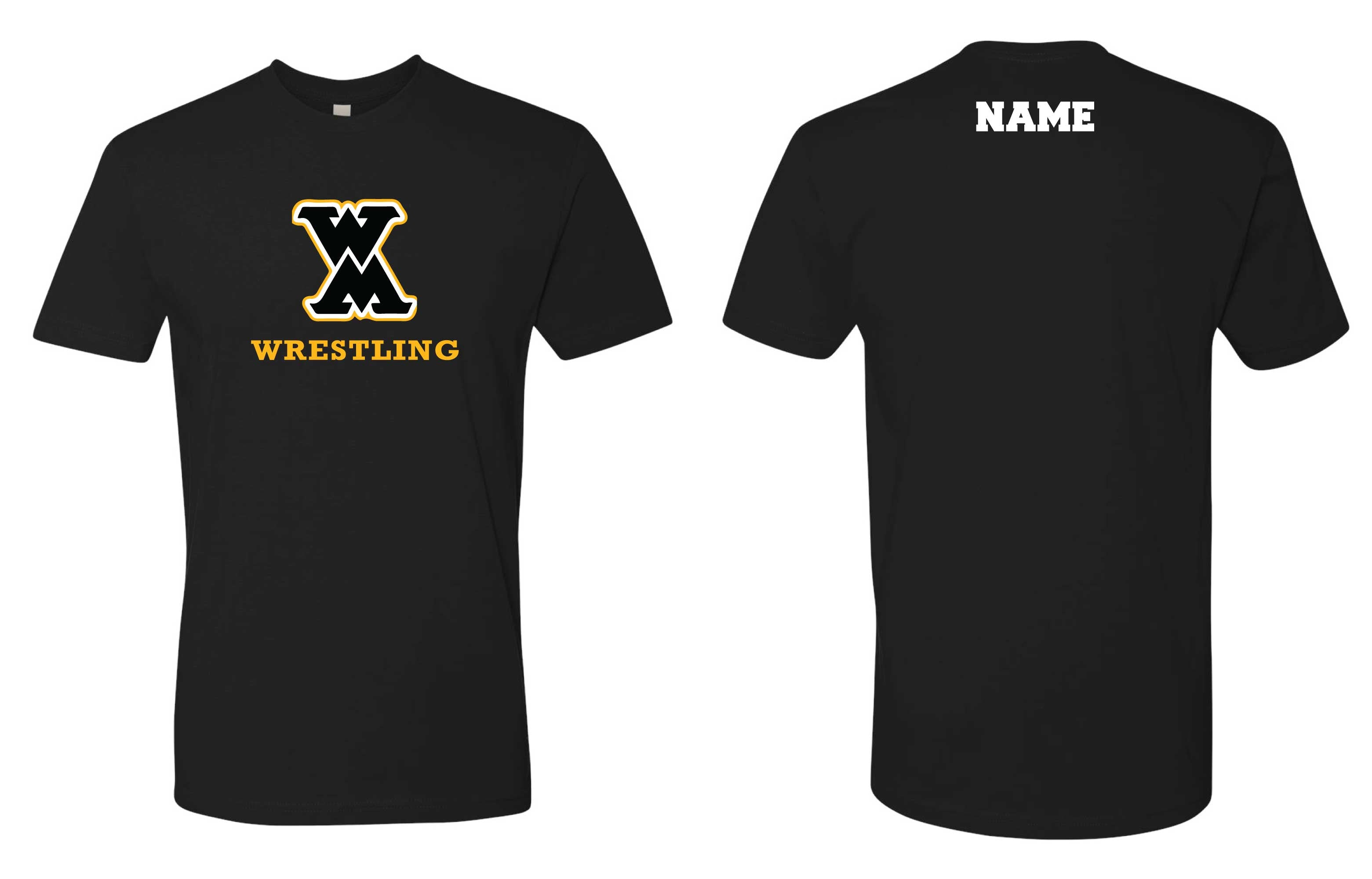 West Marshall Wrestling Cotton Crew Tee - Black - 5KounT