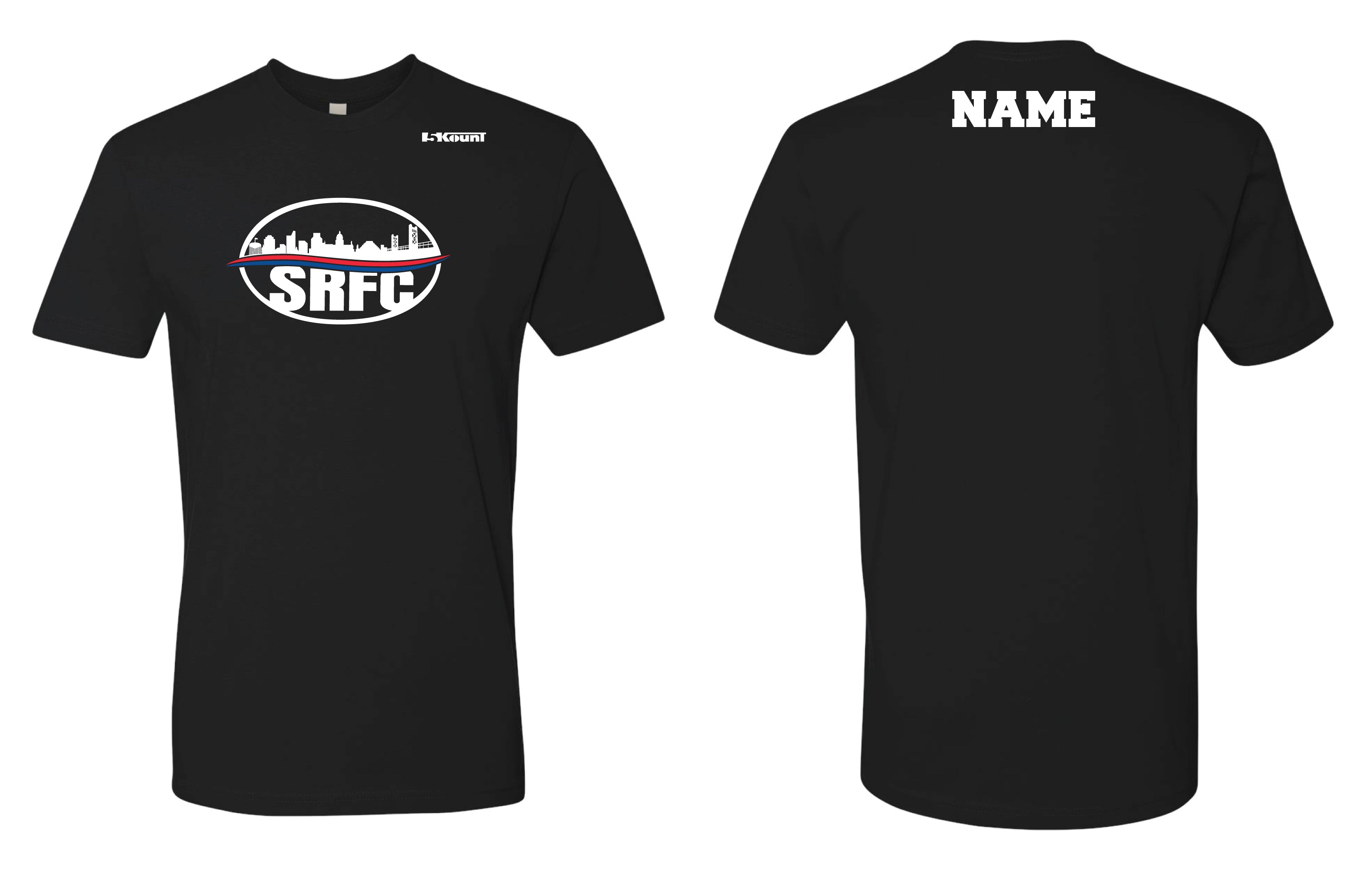 SRFC Cotton Crew Tee - Black - 5KounT