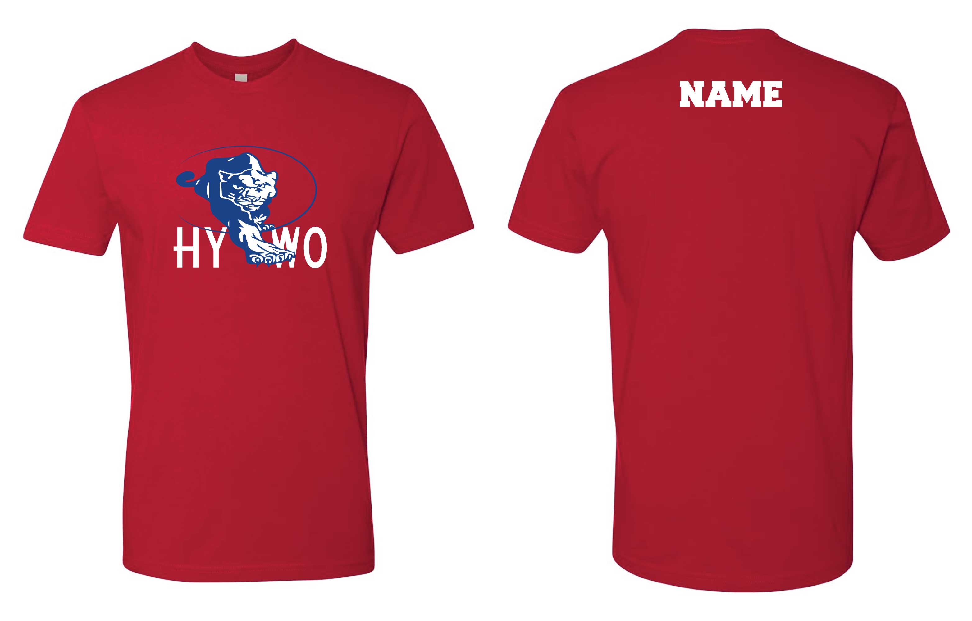 Huntsville Wrestling Cotton Crew Tee - Red