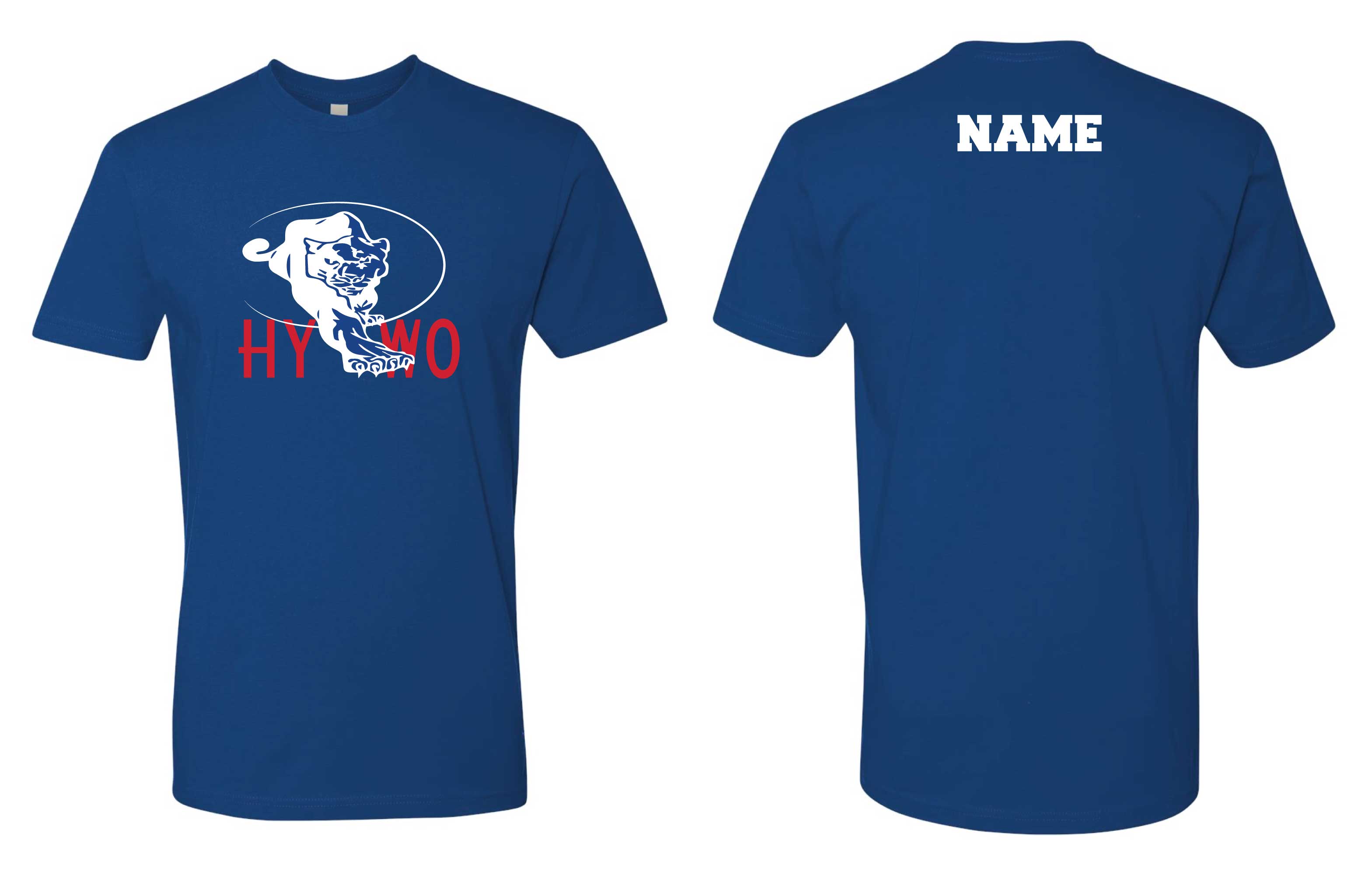 Huntsville Wrestling Cotton Crew Tee - Royal