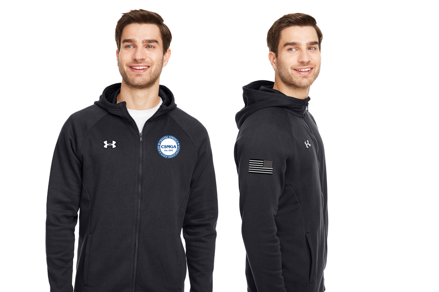 CSMGA Under Armour FullZip Hooded Sweatshirt - Black