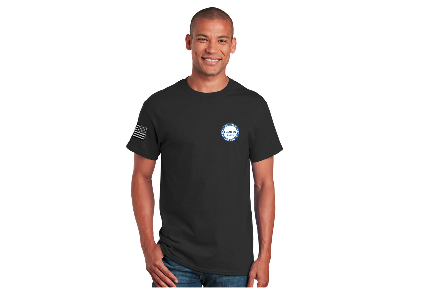 CSMGA  Cotton Crew Tee - Black