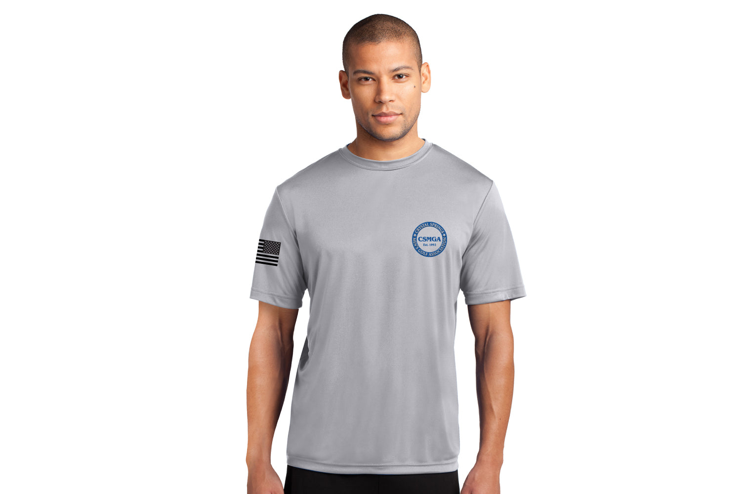 CSMGA Dryfit Performance Tee - Silver
