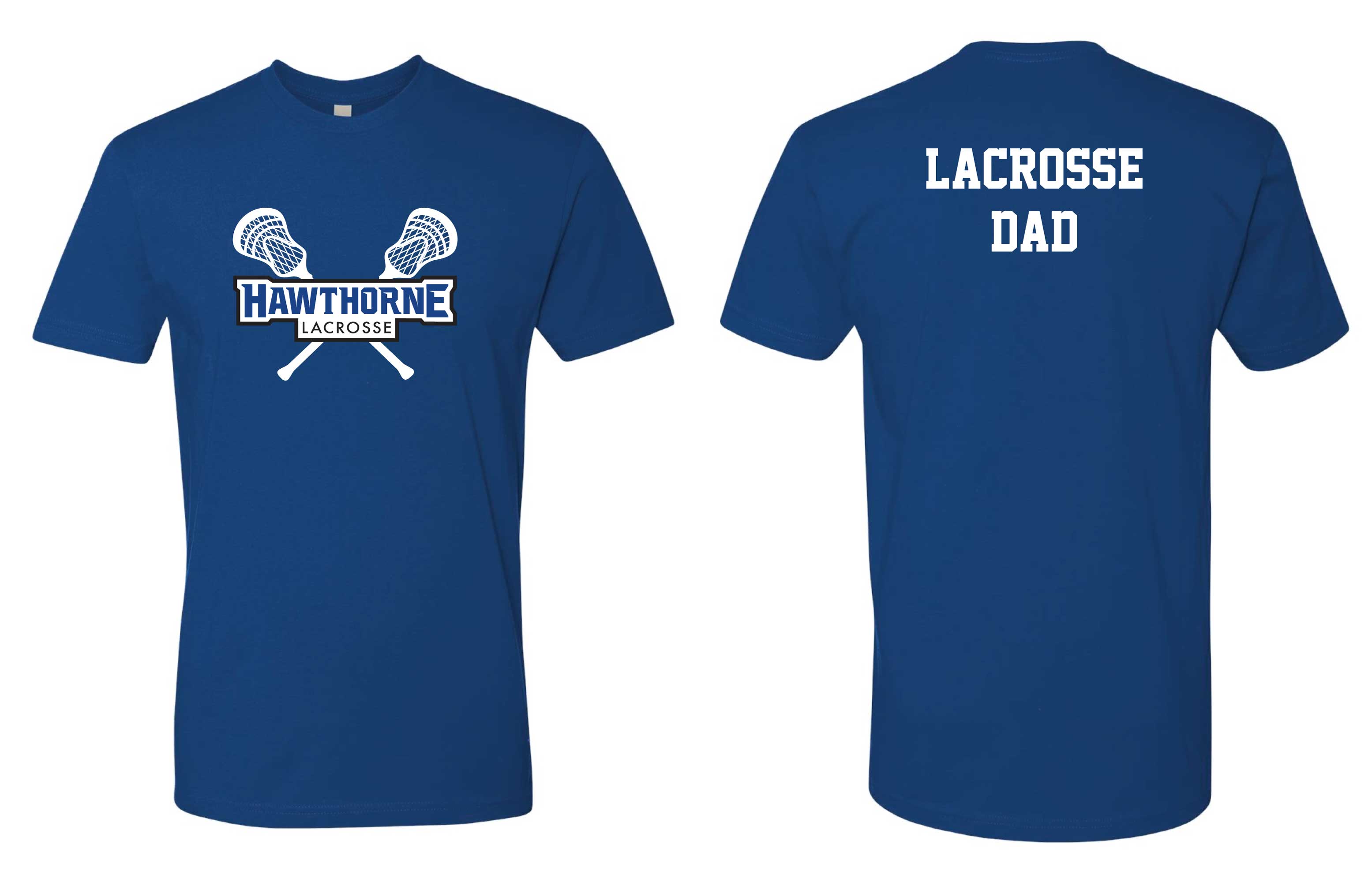 Hawthorne "Lacrosse Dad" Cotton Crew Tee - Royal